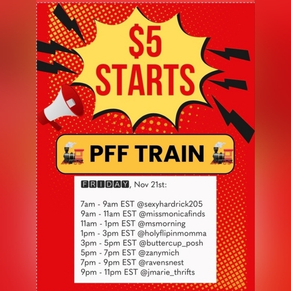 11/21 🎊 TY for Supportng The PFF TRAIN! No Cancelation - Picture 1 of 1
